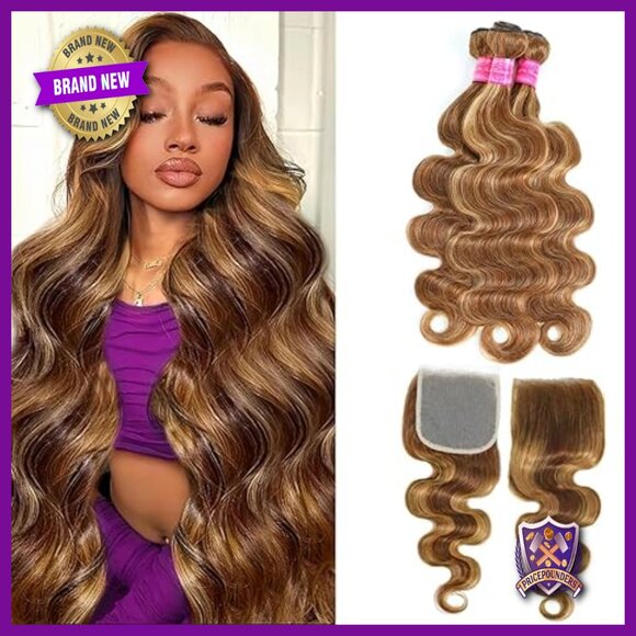 Brazilian Virgin Remy Human Hair Extensions Body Wave Weave 4x4 Closure main image 6